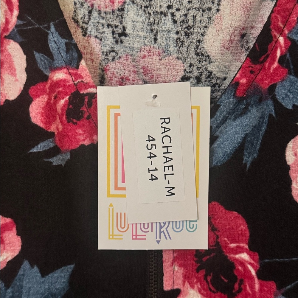 LulaRoe Rachel Simply Comfortable Floral Tank Top Size Medium - Picture 2 of 6